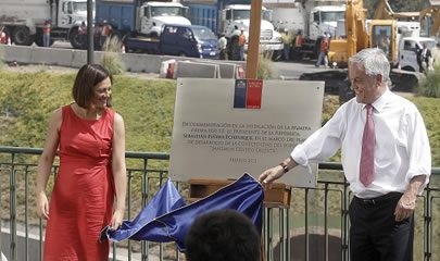 Presidente Piñera y ministra Silva dan inicio a las obras del plan Santiago Centro Oriente.