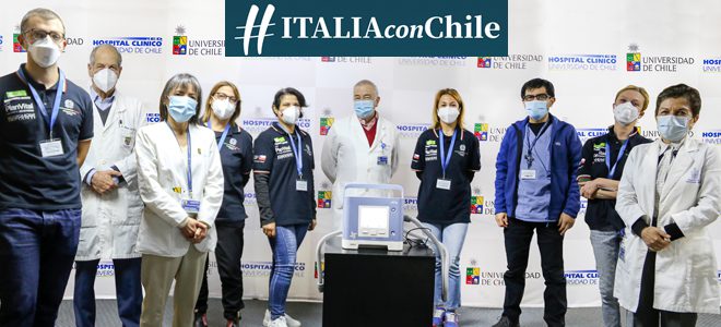 Donación de ventiladores para Hospital U. de Chile y Red de Salud del país