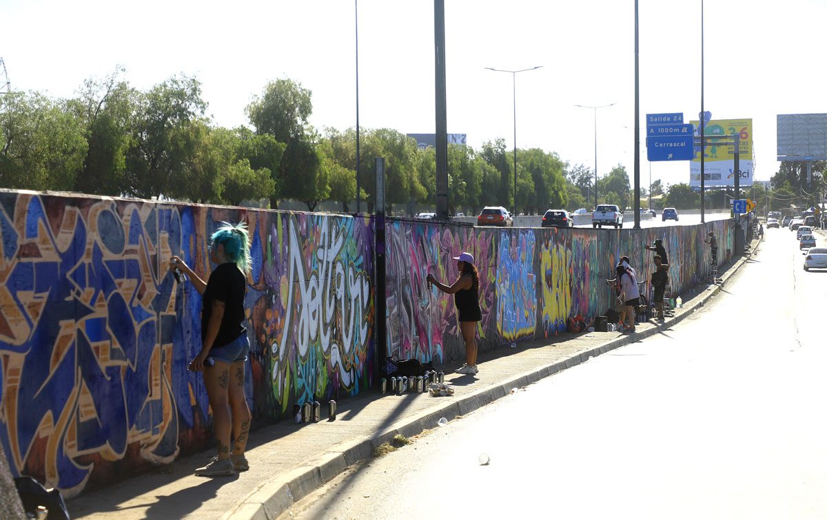 Festival “Costanera Graff” en Renca: arte urbano para recuperar espacios públicos